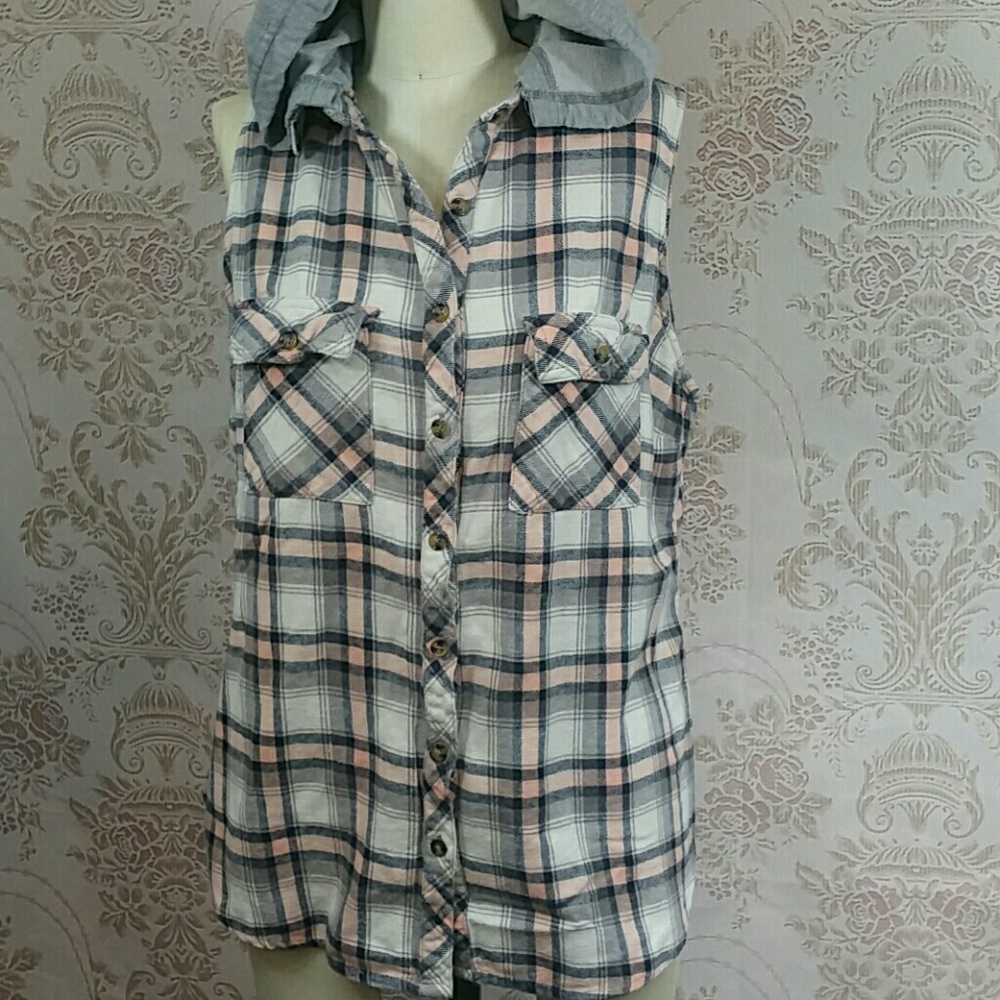 Flannel Hoodie Shirt